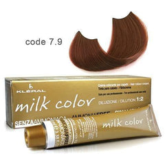 Vopsea de par fara amoniac Kleral Milk Color 7.9 Habana 100ml