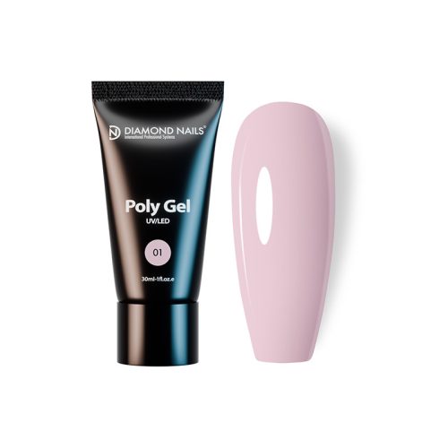 Poly Gel Milky Pink 01 Diamond 30ml