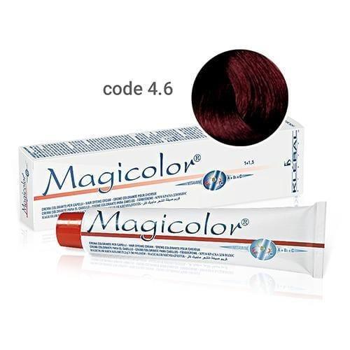 Vopsea de par Kleral Magicolor 4.6 Dark Scarlet Red 100ml