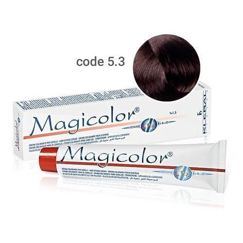 Vopsea  de par Kleral  Magicolor 5.3 Light Golden Brown 100ml