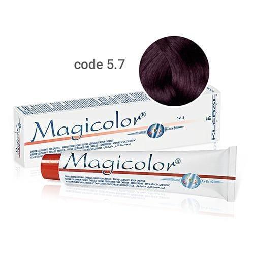 Vopsea de par Kleral Magicolor 5.7 Violet Light Chestnut 100ml