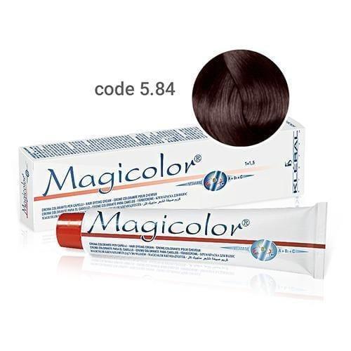 Vopsea de par Kleral Magicolor 5.84 Auburn Brown100ml