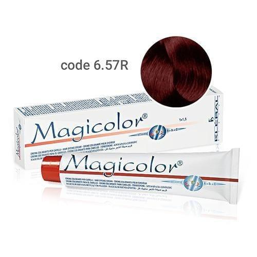 Vopsea de par Kleral Magicolor 6.57R Dark Blonde Mahogany Violet 100ml