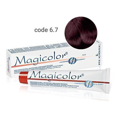 Vopsea de par Kleral Magicolor 6.7 Violet Dark Blonde 100ml