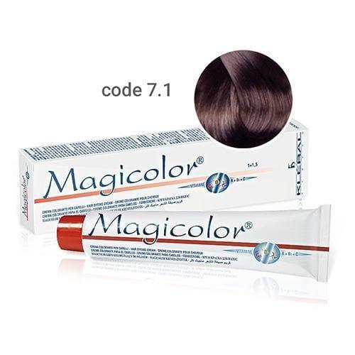 Vopsea  de par  Kleral Magicolor 7.1 Ash Blonde 100ml