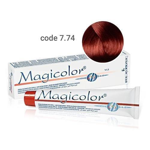 Vopsea  de par  Kleral Magicolor 7.74 Titan Red 100ml