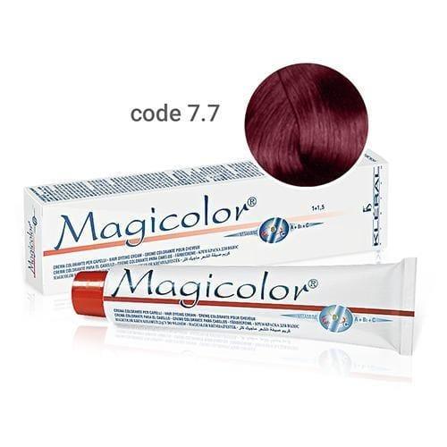 Vopsea de  par Kleral  Magicolor 7.7 Violet Blonde 100ml