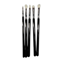Set 5 pensule machiaj  pentru ochi ,par capra alba