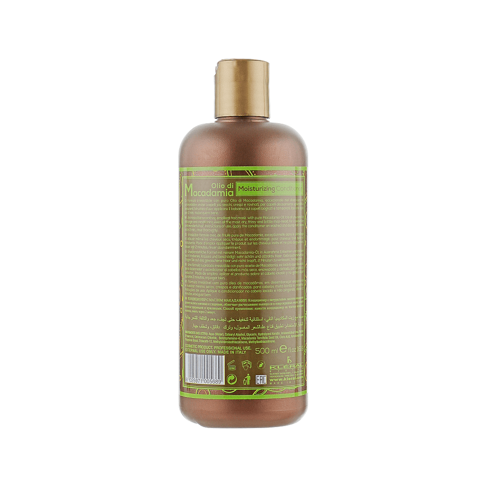 Balsam hidratant pentru par  cu ulei de Macadamia 500ml Kleral