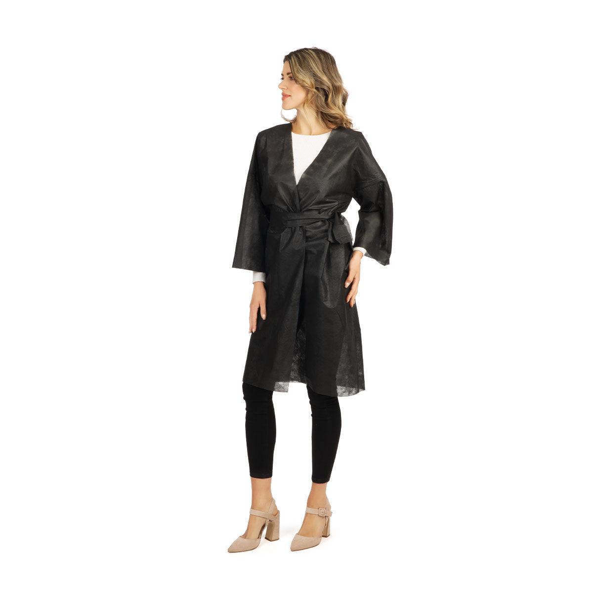 Set Kimono netesut de unica folosinta negru din TNT Labor Pro 10 buc