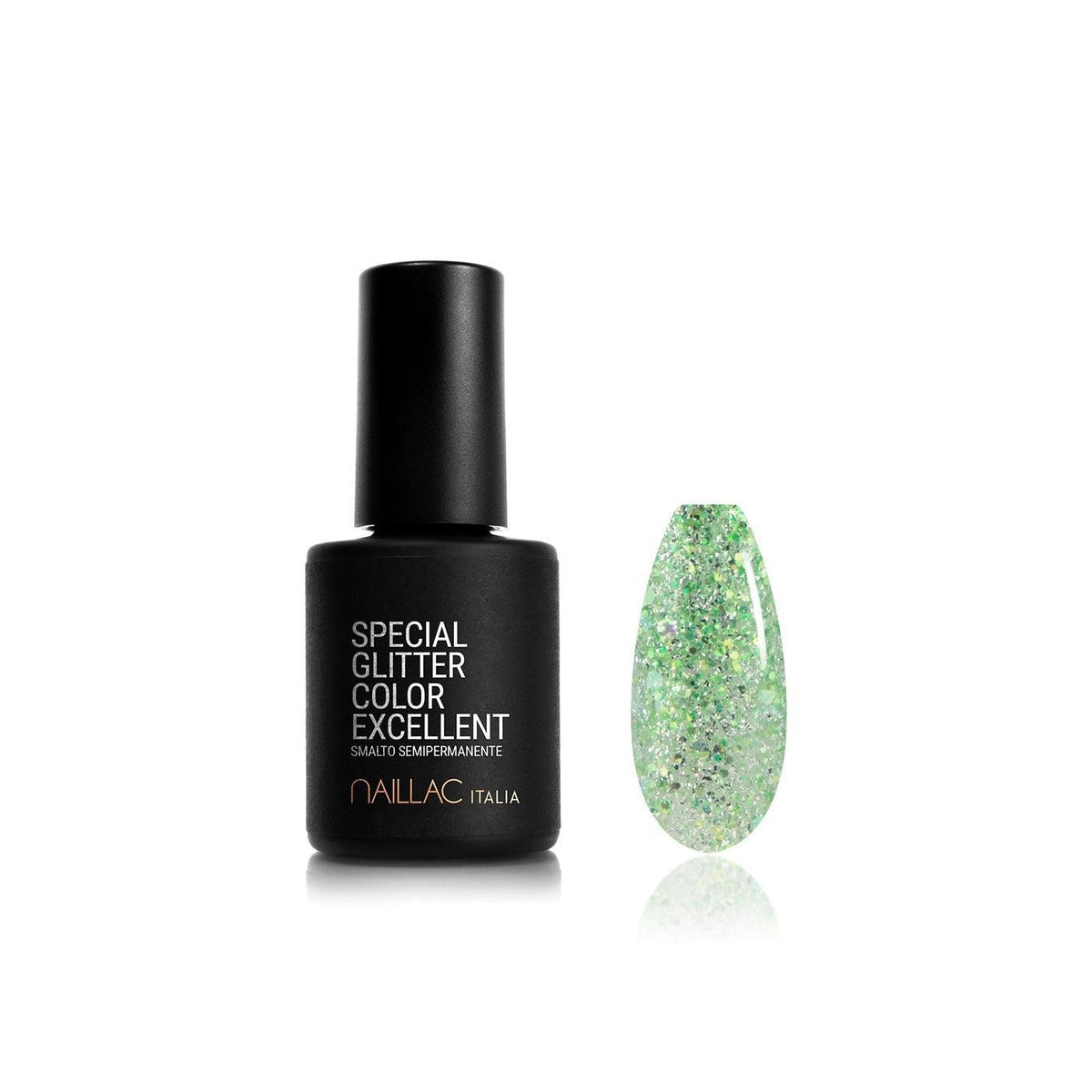 Naillac Special Glitter Oja semipermanenta Evergreen UV / LED 7ml cod Z17