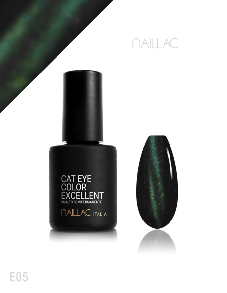 Naillac Cat Eye 5D Oja semipermanenta Jade UV / LED 7ml cod E05