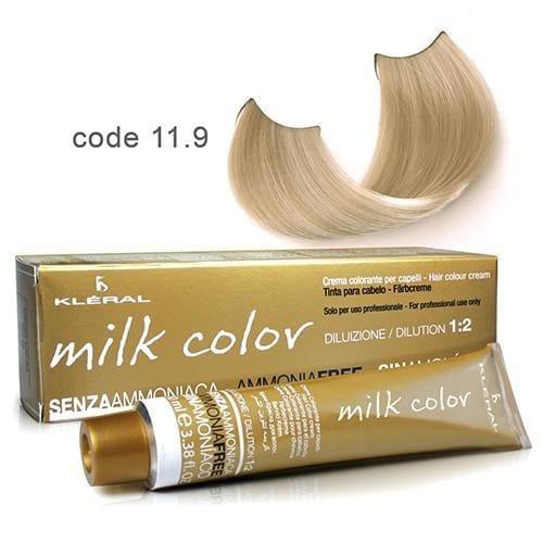 Vopsea  de par fara amoniac Kleral  Milk Color  11.9 Sand Pastel 100ml